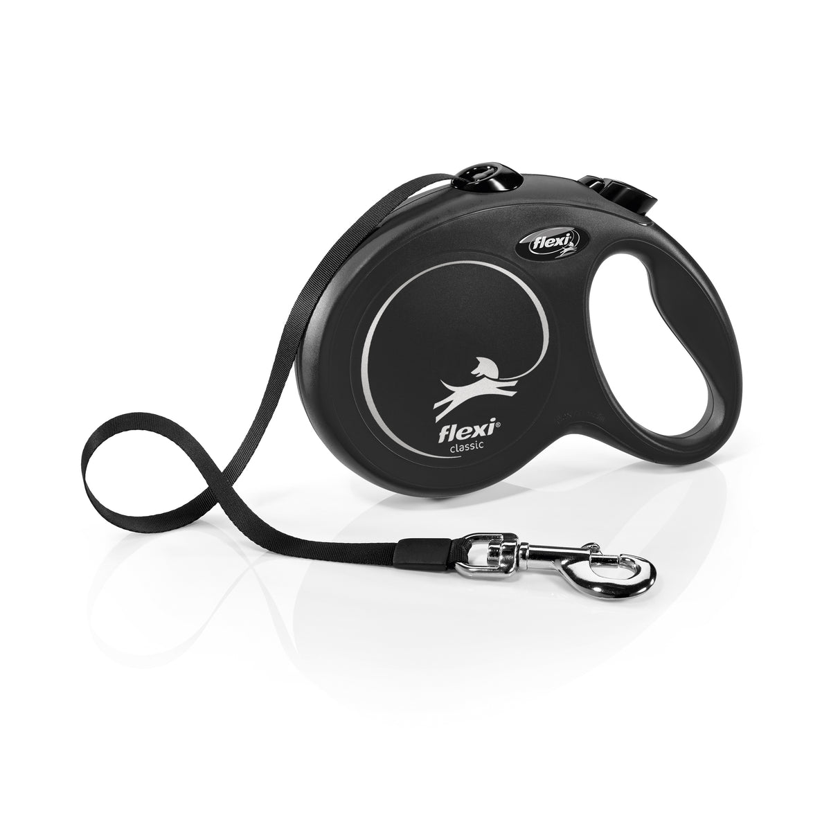 Flexi Rollijn Black Design Tape Zwart L 5 meter