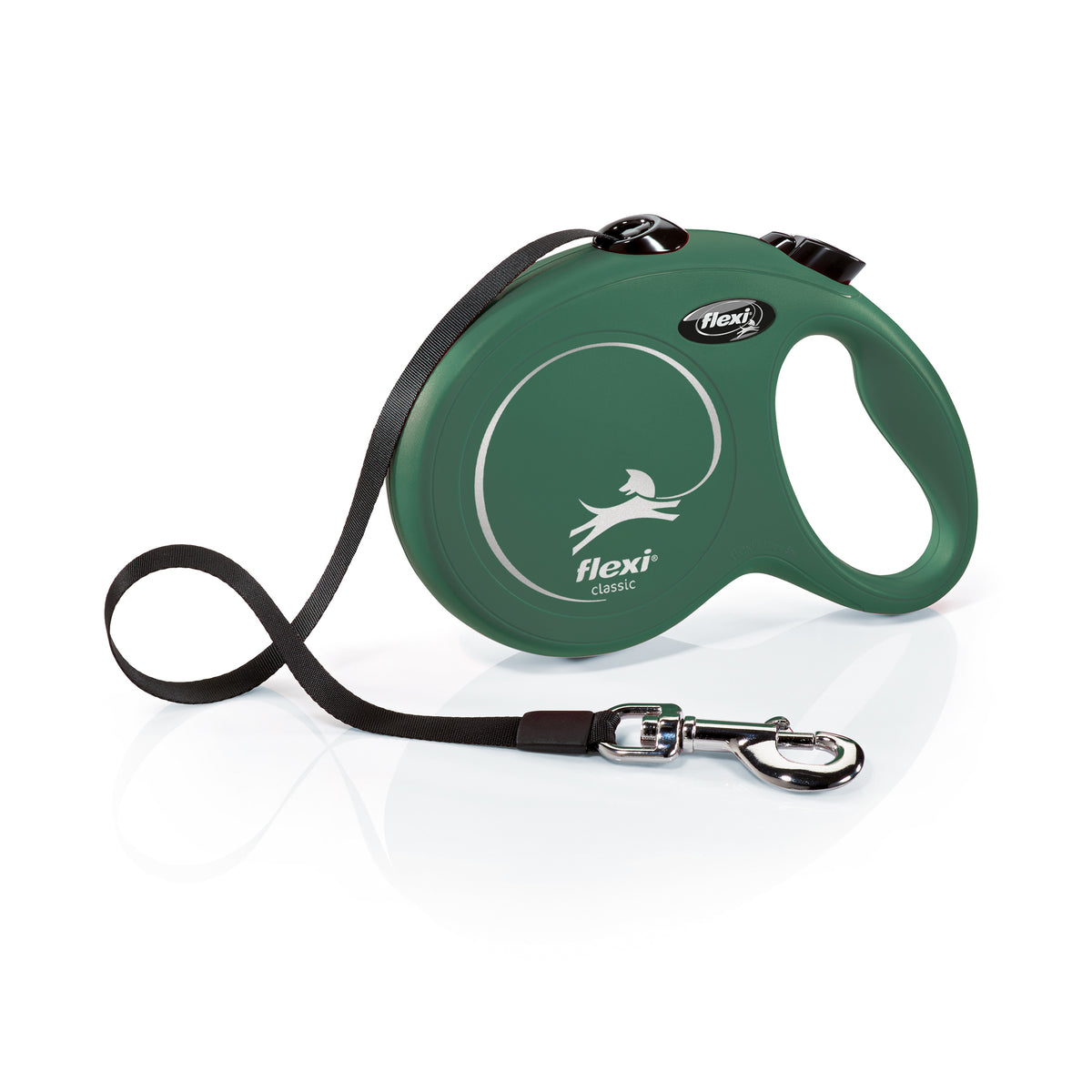 Flexi Rollijn Classic Tape Olijfgroen L 5 meter