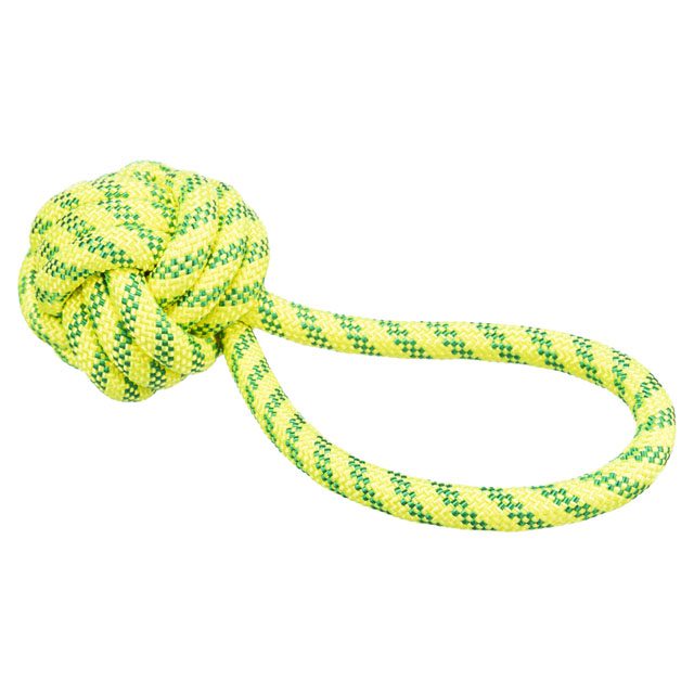 Trixie Aquatoy Touw met Bal Drijvend Geel/Groen 21 cm
