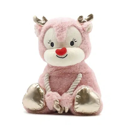 Croci Zoe Pluche Rendier Roze/Goud 25,5 cm