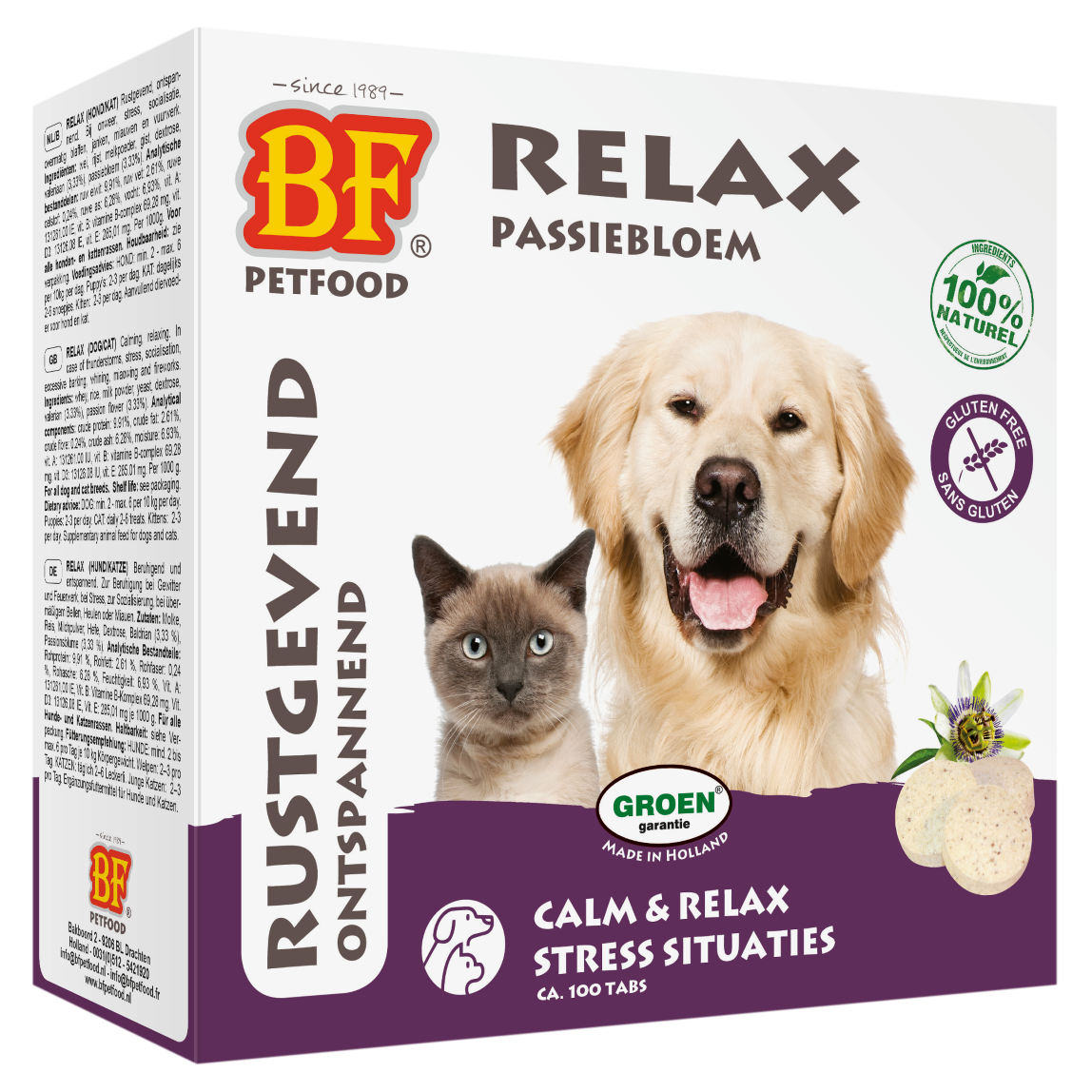 BF Petfood Relax Hond & Kat Rustgevend 100 stuks