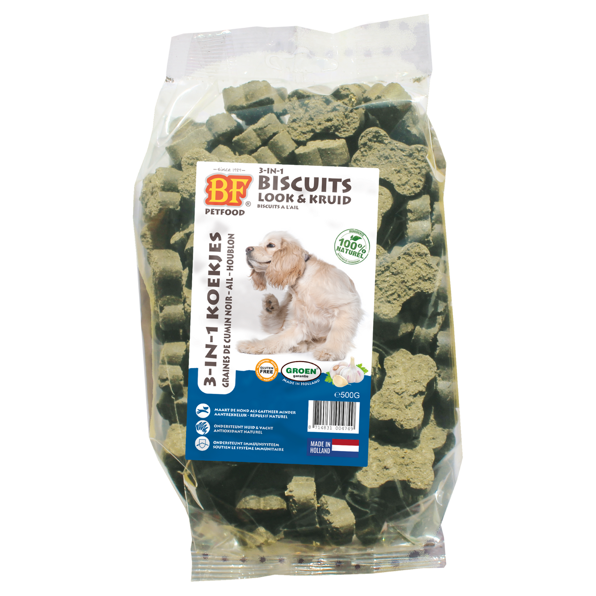 BF Petfood 3-in-1 Hondenkoekjes Vlo & Teek 500 gr