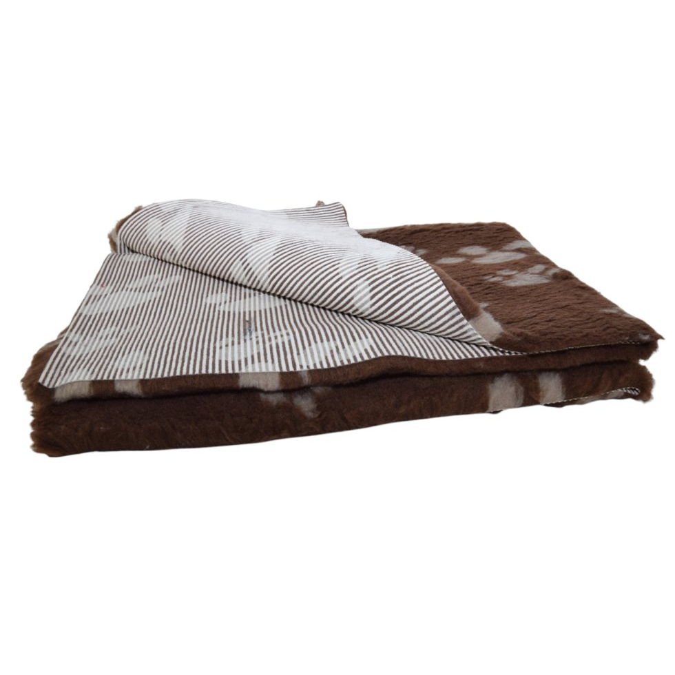 Vetbed Donkerbruin met Bruine Pootjes 100x150 cm