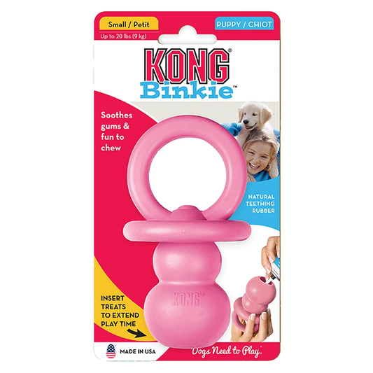 KONG Puppy Binkie Small Roze 6,5 x 6,5 x 12 cm