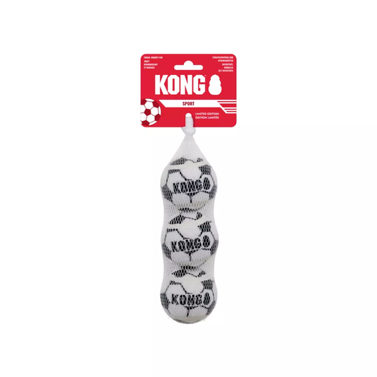 Kong Sport Soccer Ball Voetbal M 6,5 cm 3 stuks