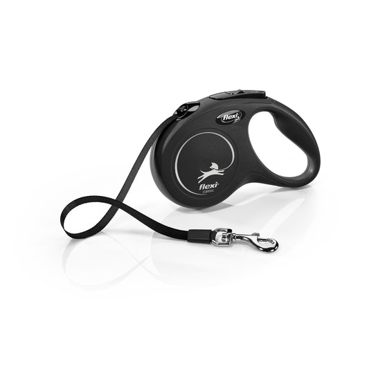 Flexi Rollijn Black Design Tape Zwart S 5 meter