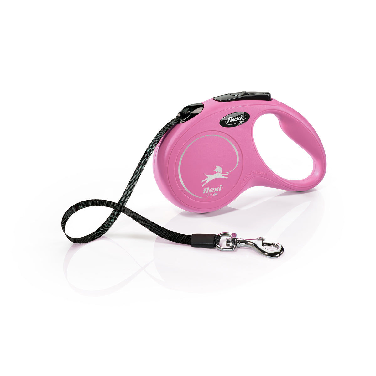 Flexi Rollijn Classic Tape Roze S 5 meter