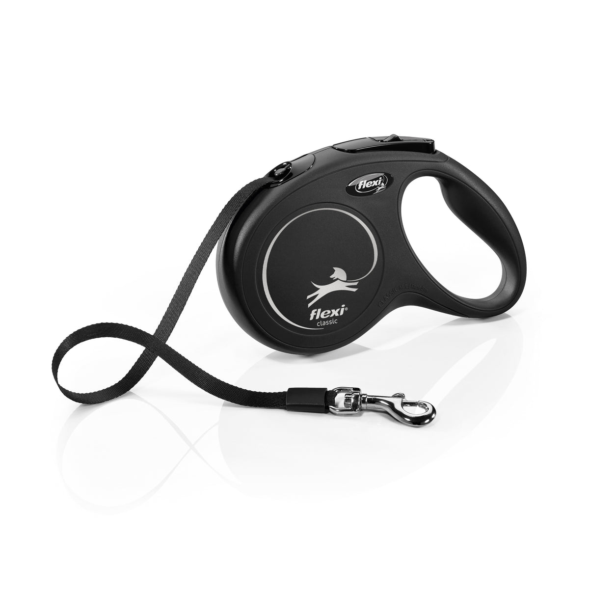 Flexi Rollijn Black Design Tape Zwart M 5 meter