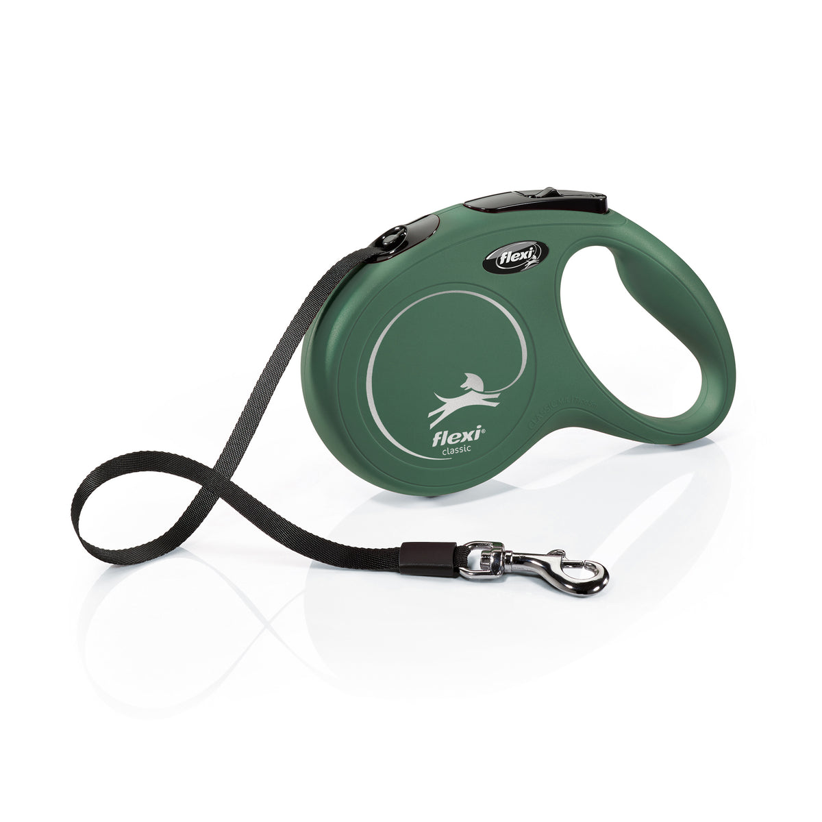 Flexi Rollijn Classic Tape Olijfgroen M 5 meter