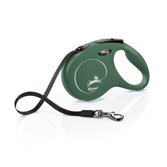 Flexi Rollijn Classic Tape Olijfgroen M 5 meter