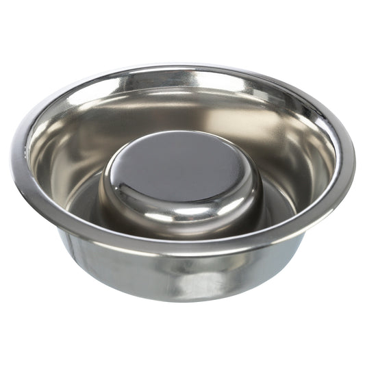 Trixie Slowfeeder Voerbak RVS 24 cm 1,5 L