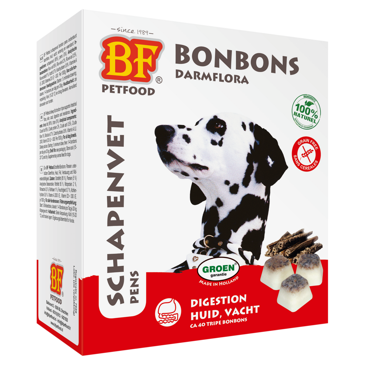 BF Petfood Schapenvet Maxi Bonbons Pens 40 Stuks