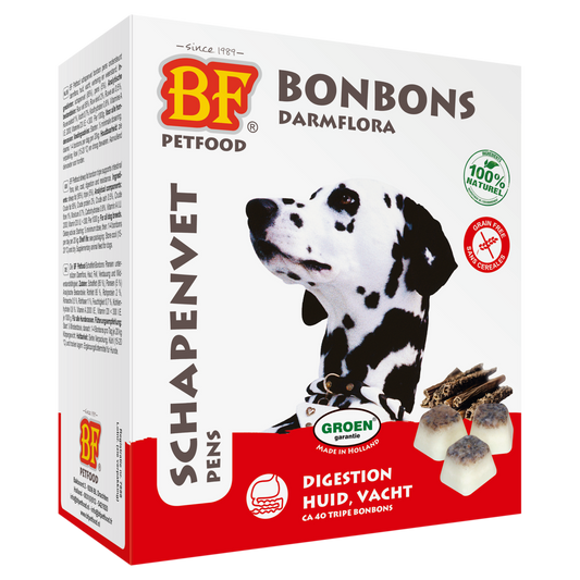 BF Petfood Schapenvet Maxi Bonbons Pens 40 Stuks