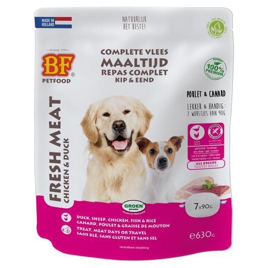 BF Petfood Vleesvoeding Eend 630 gr