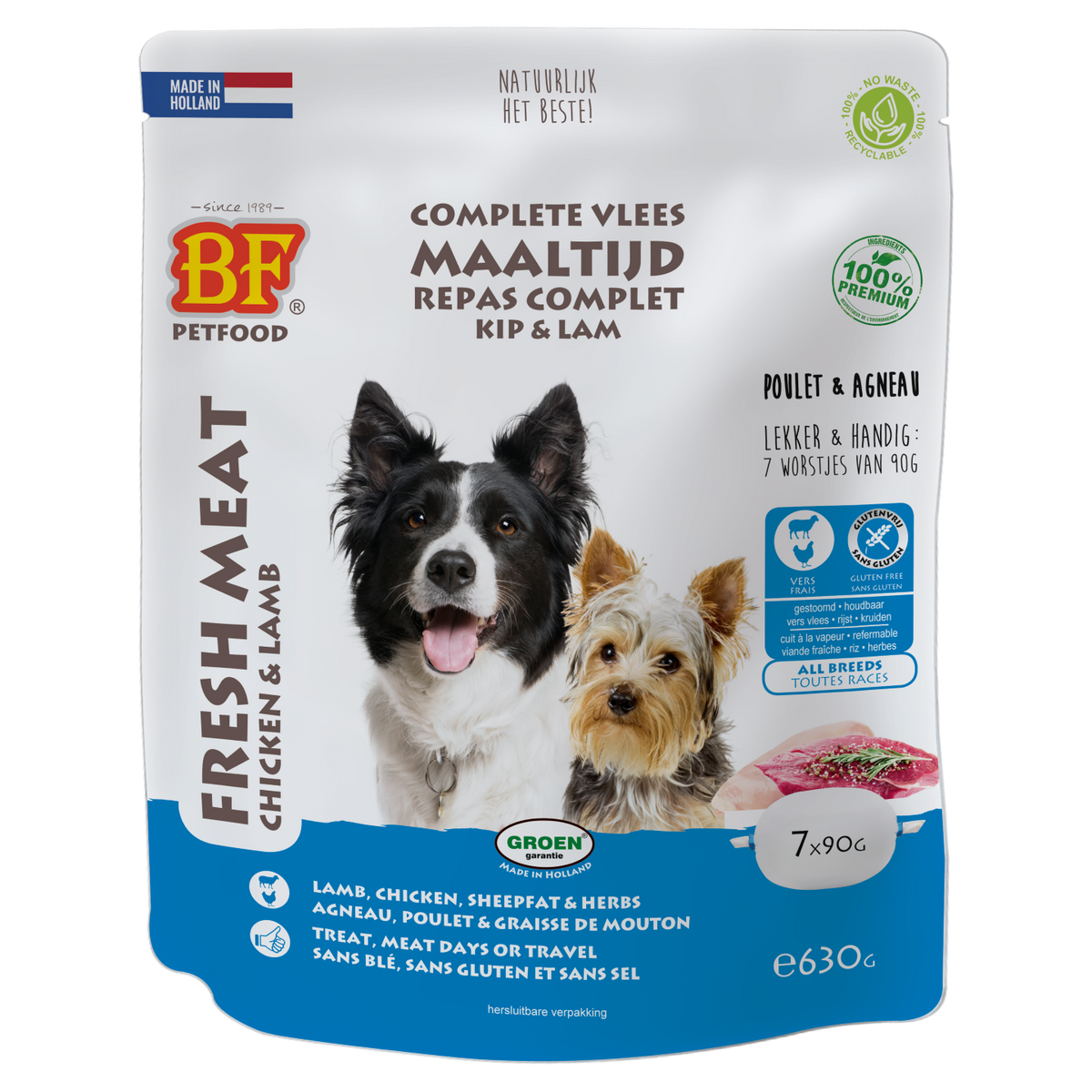 BF Petfood Vleesvoeding Lam 630 gr