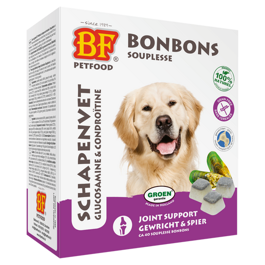 BF Petfood Schapenvet Maxi Bonbons Souplesse 40 Stuks