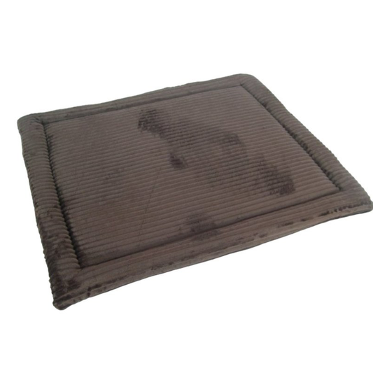 Tritra Warmte Kussen Ribstof Bruin 50x60x2,5 cm