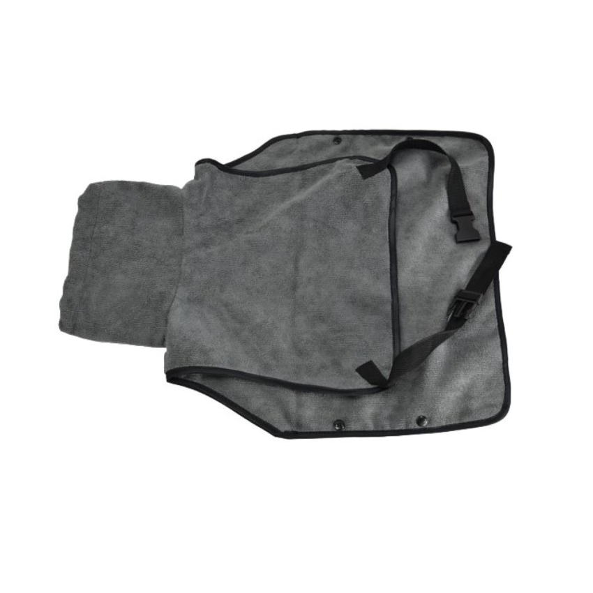 Tritra Hondenbadjas Microvezel Grijs L