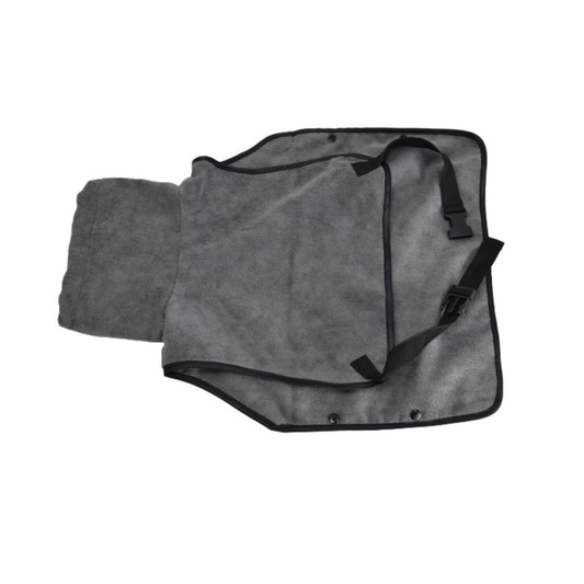 Tritra Hondenbadjas Microvezel Grijs XL