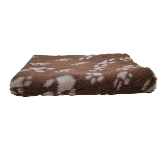 Vetbed Donkerbruin met Bruine Pootjes 100x150 cm