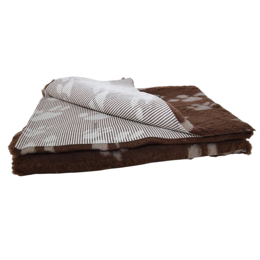 Vetbed Donkerbruin met Bruine Pootjes 100x150 cm